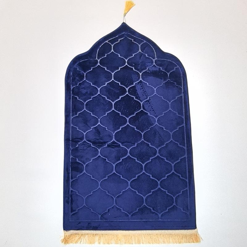 Irregular Embossed Flannel Prayer Mat - Thickened Short Pile Sponge Carpet