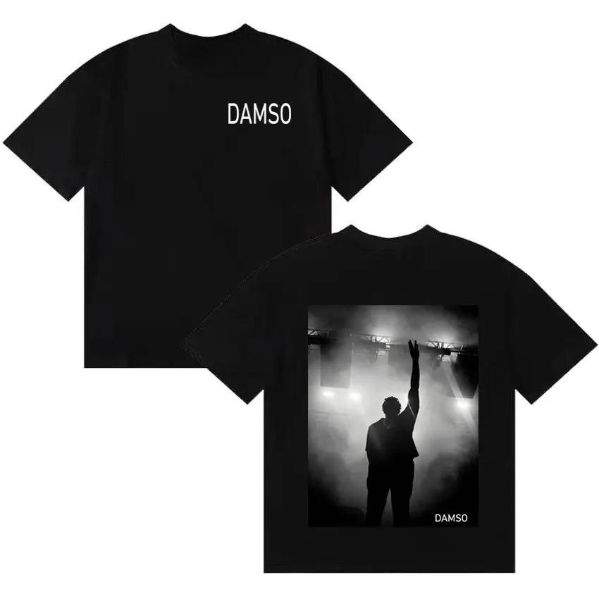 2026 Singer Damso Harajuku Graphics Short Sleeve T Shirt Unisexs Womens HipHop French Rapper High Quality Casual Loose Tshrit Y2K