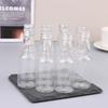 5Pcs Party Supplies Plastic Spirit Bottle Silver/ Gold Caps Alcohol Shot Bottles
