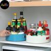 360 Storage Non-slip Tray Degree Rotating Plastic Multifunctional Cosmetic Snack Fruit Seasoning Box for Kitchen