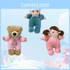 Peluche Oreiller Doux Bébé Réconfortant Ours Mignon Jouet en Peluche Pour Garçons Filles Cadeau Festival d'Enfants 30cm
