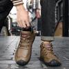 38-48 Men Leather Casual  Shoes Design Sneakers Man Breathable Leather Shoes Men Ankle Boots