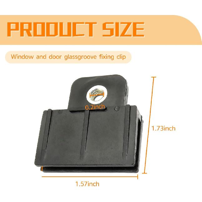 

Window Door Glass Channel Clip, Glass Lifter Bracket Slot Fixing Clip, Quick Installation Repair and Replacement Accessories, Universal Fit for Most