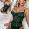 Lace Fitted Bodysuit Ultra Thin Temptation Women's Underwear Bodysuits