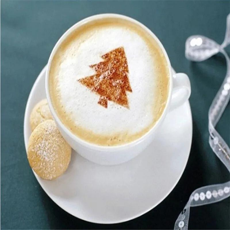 Creative Kitchen Accessories 16pc Fancy Coffee Printing Template Kitchen Tools Kitchenware Coffee Spray Template Kitchen Gadgets