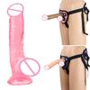 4-ring Wearing Pants Female Products Pull-up Pants Fake Penis Female Manual Masturbator