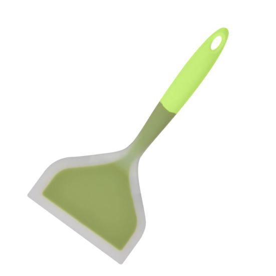 

Кухонная лопатка Удобная силиконовая лопатка Термостойкая кухонная лопатка с антипригарным покрытием и отверстием для подвешивания Товары для дома зелёный