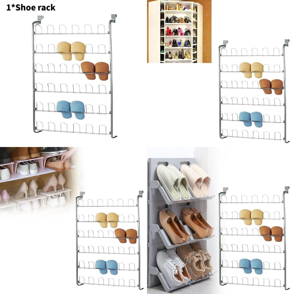 Multilayer Metal Shoe Cabinet For Indoor Storage And Space Optimization In Living Spaces