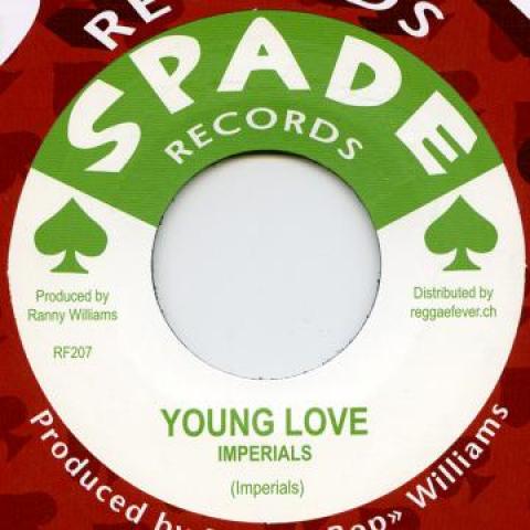 

7inch Record IMPERIALS / HIPPY BOYS - Young Love / Carib Special RF207 Spade/Reggae Fe 1968 Europe Reggae, Ska & Dub