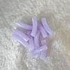 14-Color Faux Jade Bent Tube Acrylic Beads - Marbled Flower C-Shaped for DIY Jewelry & Accessories