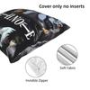 Anime DEATH NOTE Kissenbezug Heimdekoration Polyester Kissenbezug für Sofa Dekokissenbezug Resuable Funda Cojines 45x45