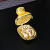 Enamel diamond-encrusted duck jewelry box, household entrance, living room ornament, stud earrings, jewelry storage, flip cover, anti-gray.
