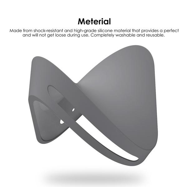 

Translucent Black Silicone Dust Cover for 2024 Mac Mini Computer Host Other Size