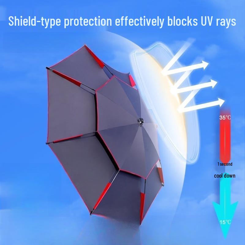 Wangfeng Telescopic Fishing Umbrella with Walking Stick