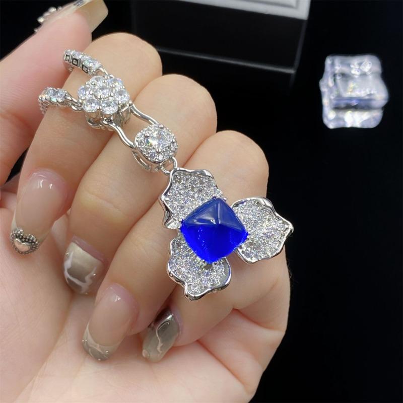 Sace Gems Klasický zirkonový prsten ze slitiny mědi Náušnice Přívěsek Náhrdelník Soupravy šperků Dárky na svatbu