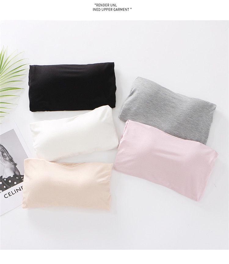 Modal Long Sleeve Thermal Undershirt with Built-in Padded Bra for Women