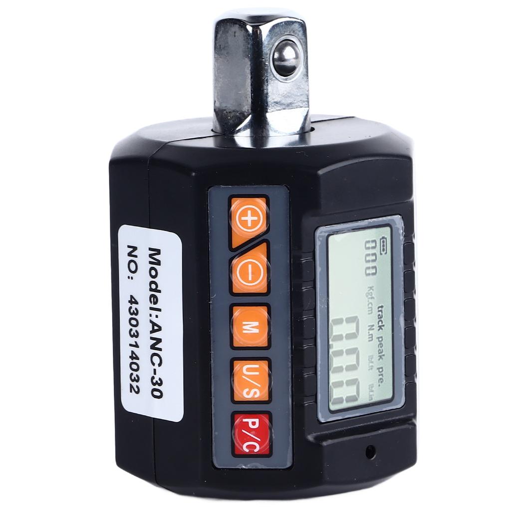 Digital Torsion Wrench Adapter 30N.m 4 Units LCD Backlit Display Torsion Meter with 14 and 38