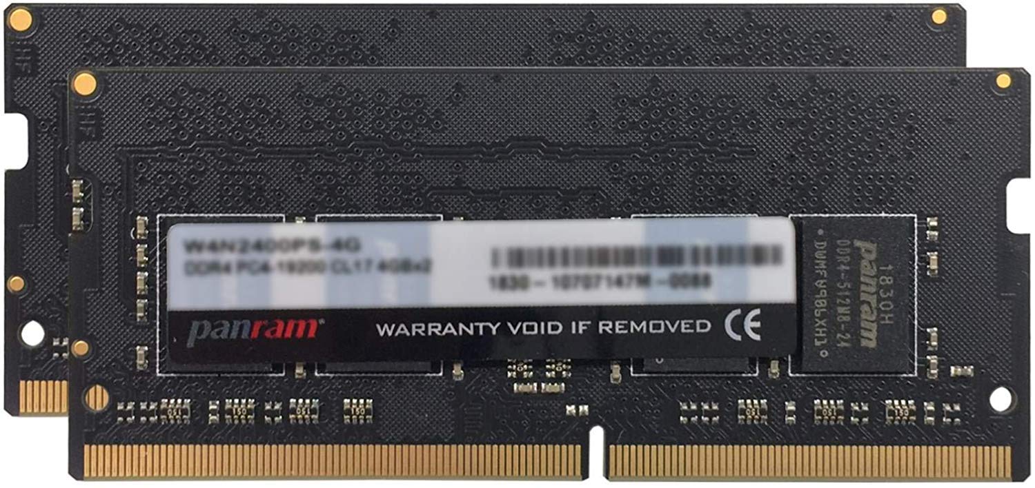 

CFD sales CFD sales Laptop memory 4GB x 2 compatible 260pin PC4-19200 (DDR4-2400) 1.2V SO-DIMM (lifetime warranty) (Panram) W4N2400PS-4G чорний