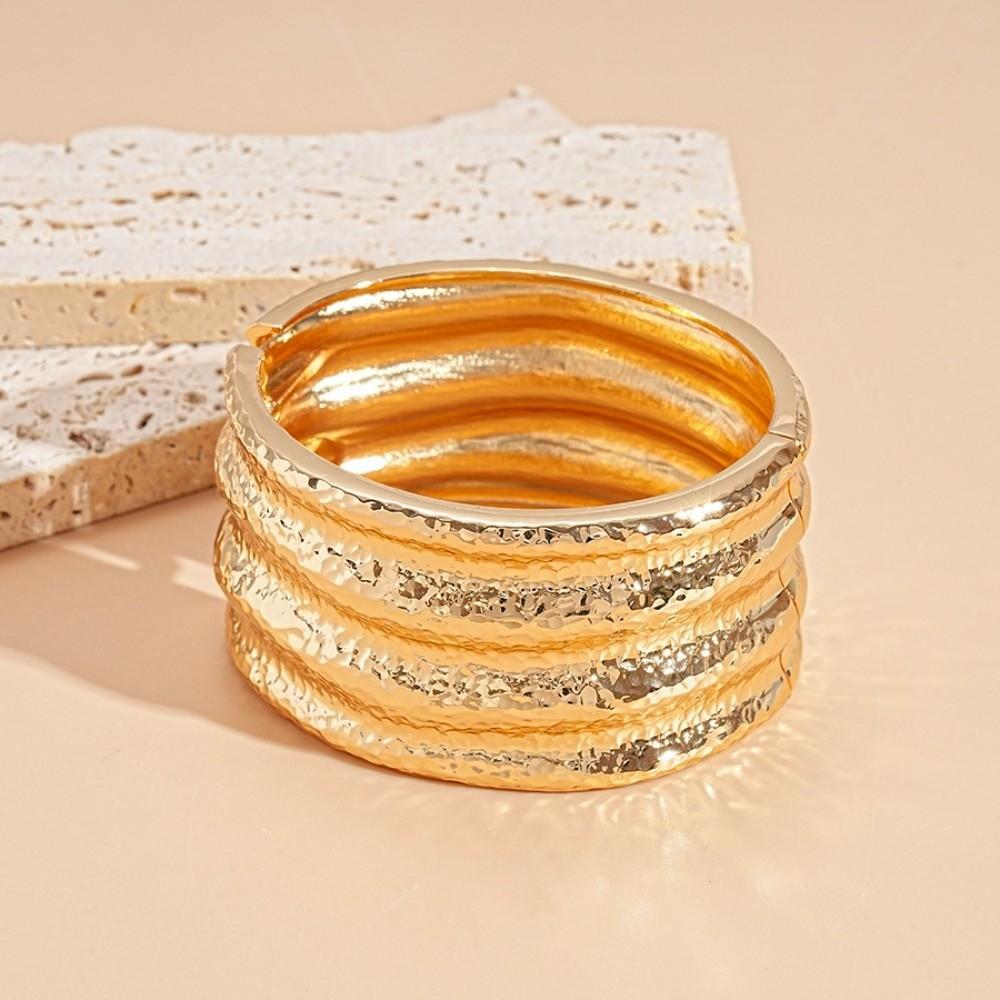 Metal Cuff Bangles Europe American Style Exaggerated Bracelet Exaggerated Wide Open Bangle Girls