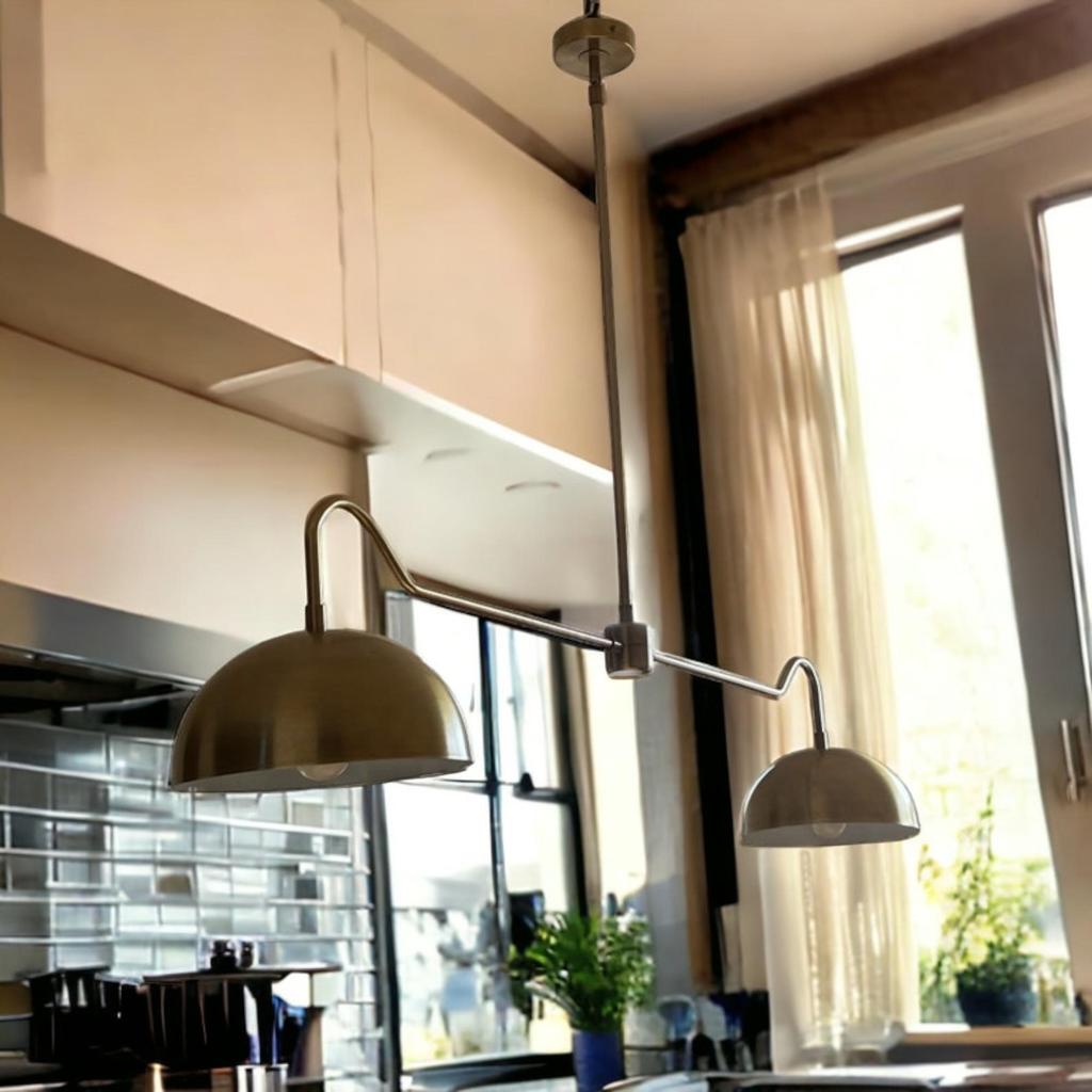 Aldorno 2-Shade Chandelier - Modern Elegant Ceiling Light Fixture - Stylish Home Lighting for Dining and Kitchen Home Decor Lighting Lamp