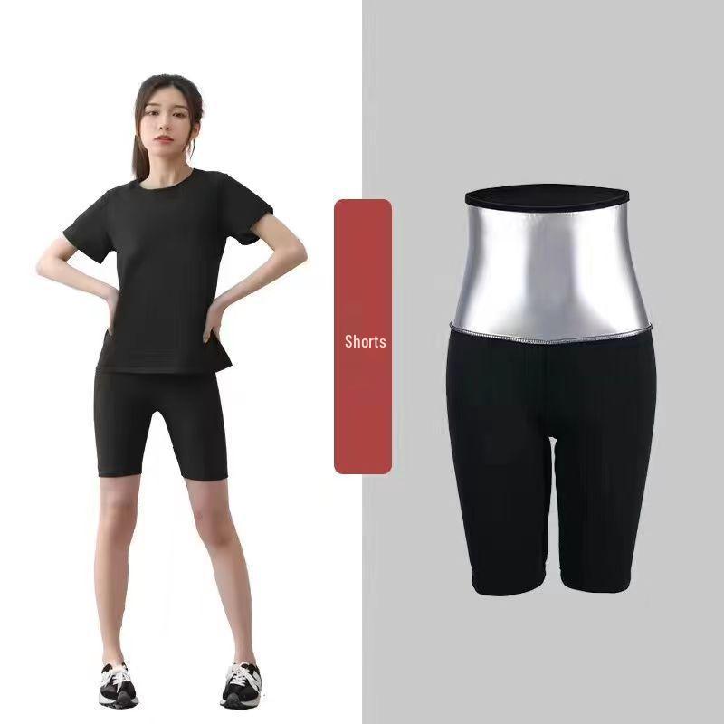Women's Sauna Sweat Suit: High Waist Sweat Pants for Running, Exercise, Body Shaping, Plus Size Fitness, Fat Burning