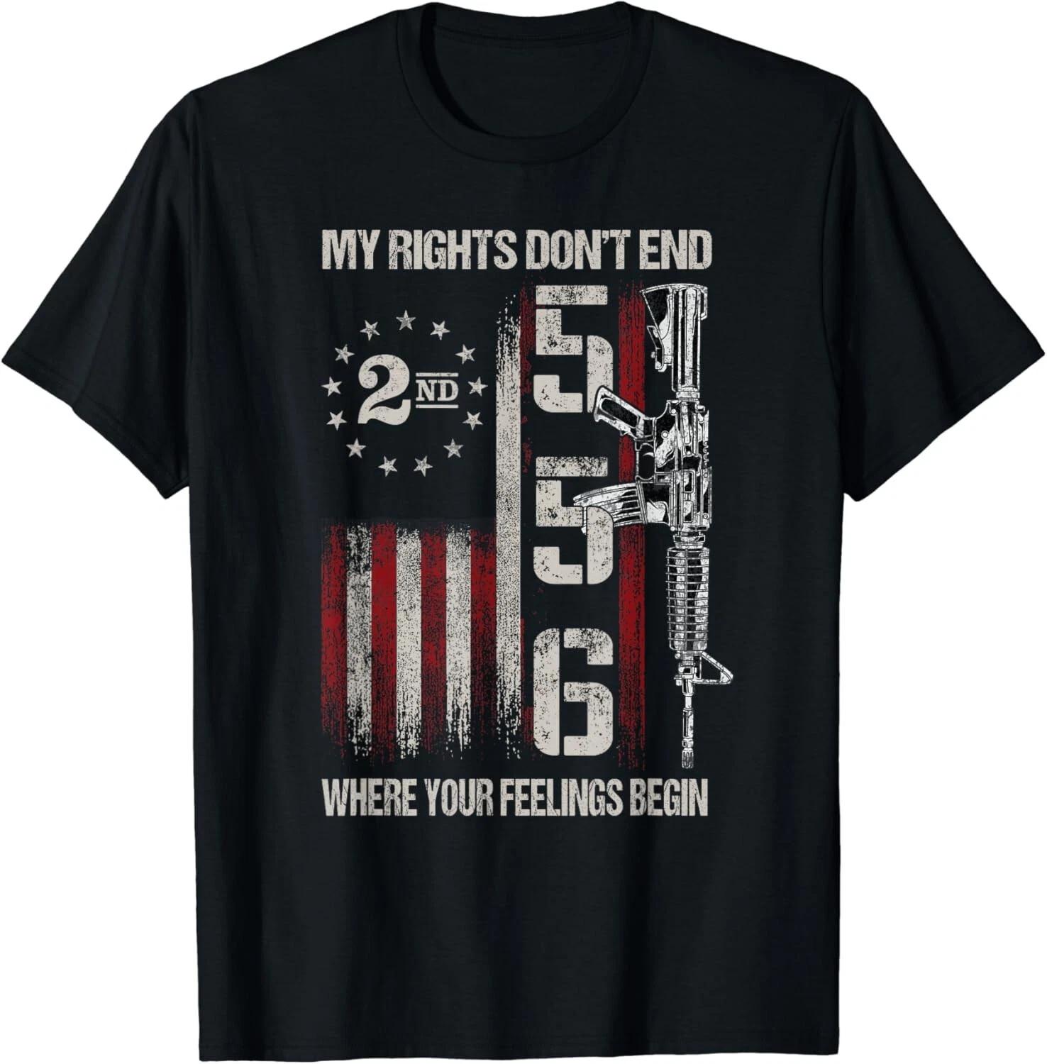 

2nd Amendment Feelings America USA Patriotic Funny Gifts Unisex T-Shirt S