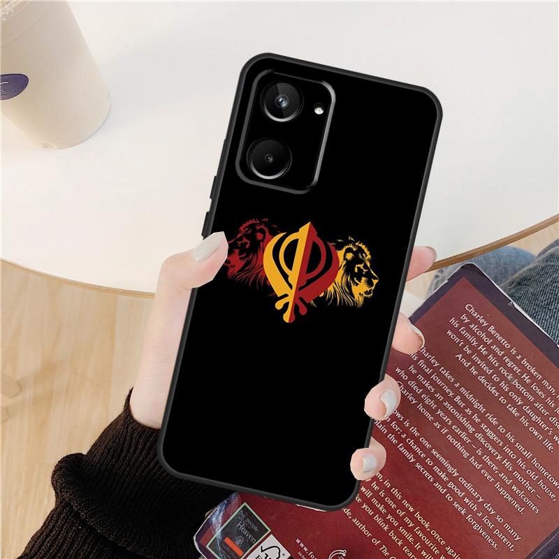 

Sikh Khanda Sikhism Case For Realme 14 12 10 11 13 Pro Plus GT 6 6T 5 GT7 Pro C61 C55 C51 C21Y C25S C67 C75 C53 Realme C55