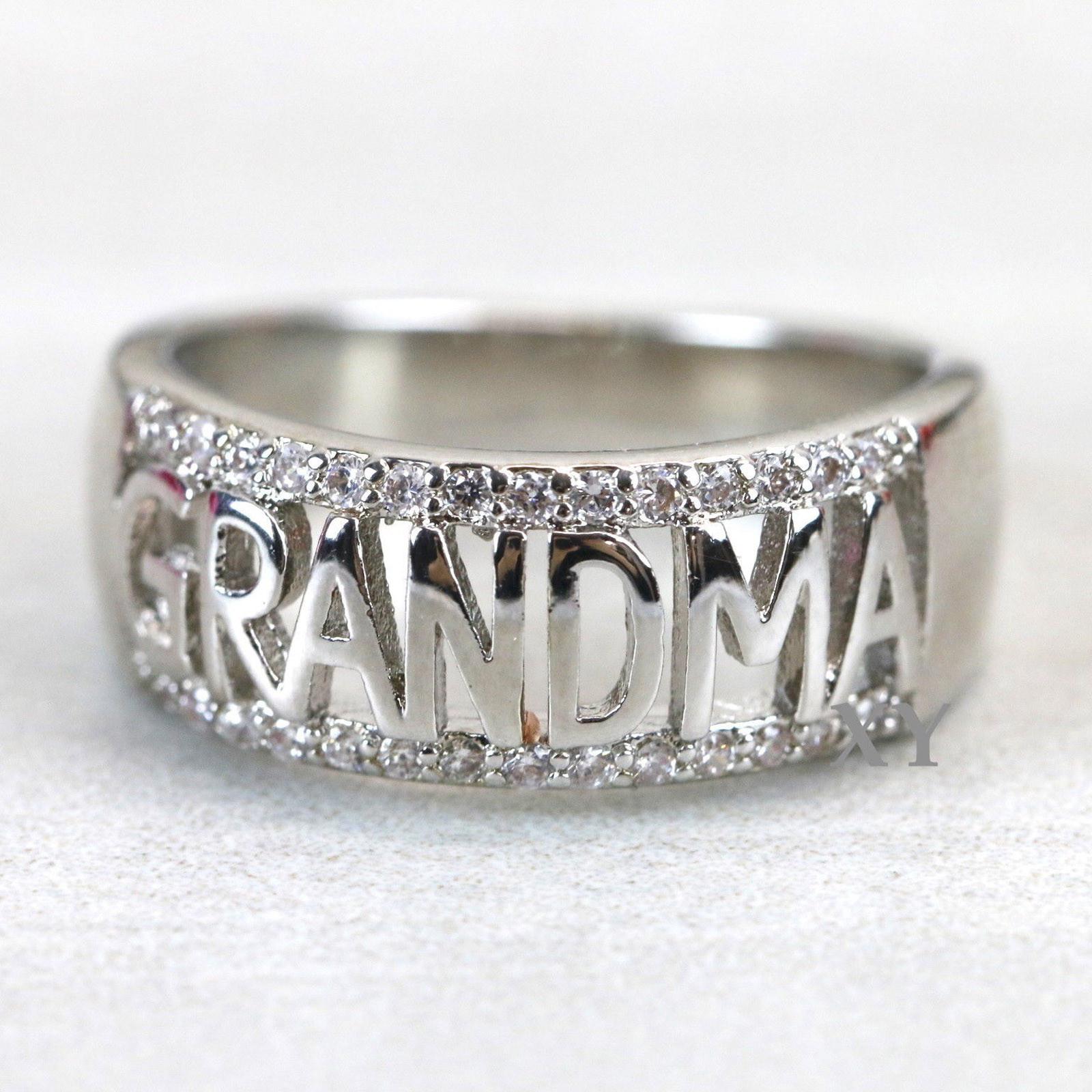 

Одиночное кольцо, модное женское кольцо со стразами, инкрустированное буквенным кольцом, подарок, летние украшения 6 серебряный