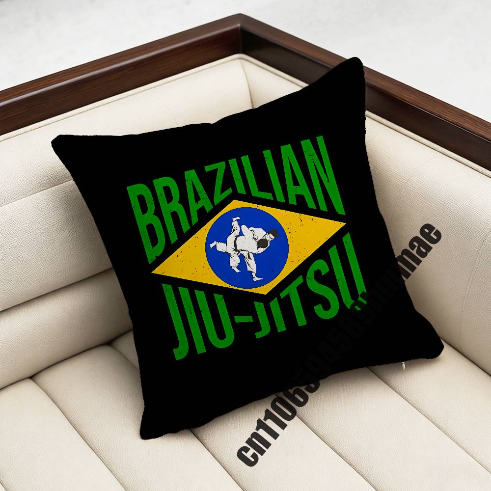 Brazilian Jiu Jitsu BJJ Japan Judo Coffee Snake Throw Pillow Case Sham xcm xcm Square Car Pillowcase Pad Cushion Cover