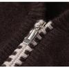 French Women's Cashmere Blend Half-Zip Hooded Loose Sweater