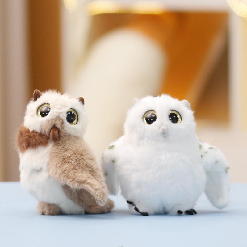 Cute Owl And Eagle Cartoon Plush Doll Pendant Keychain For Kids And Gift