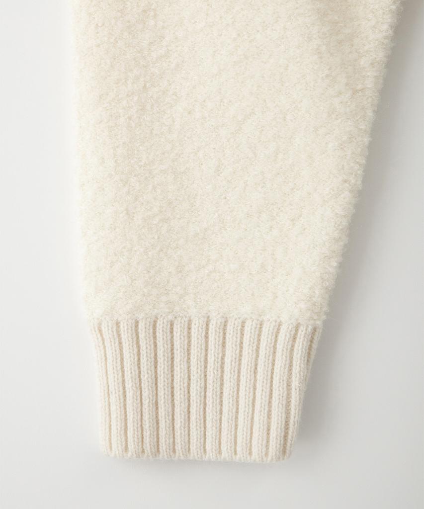 Sseomweeobeoteo Rima Boucle V-Neck Cardigan - Ivory