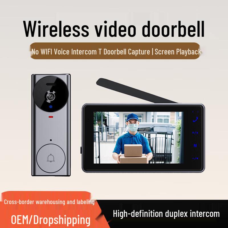 OLOEY Smart Wireless Video Doorbell with Screen (CN version)