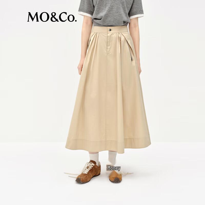 MO&Co. Retro High-Waist A-Line Skirt
