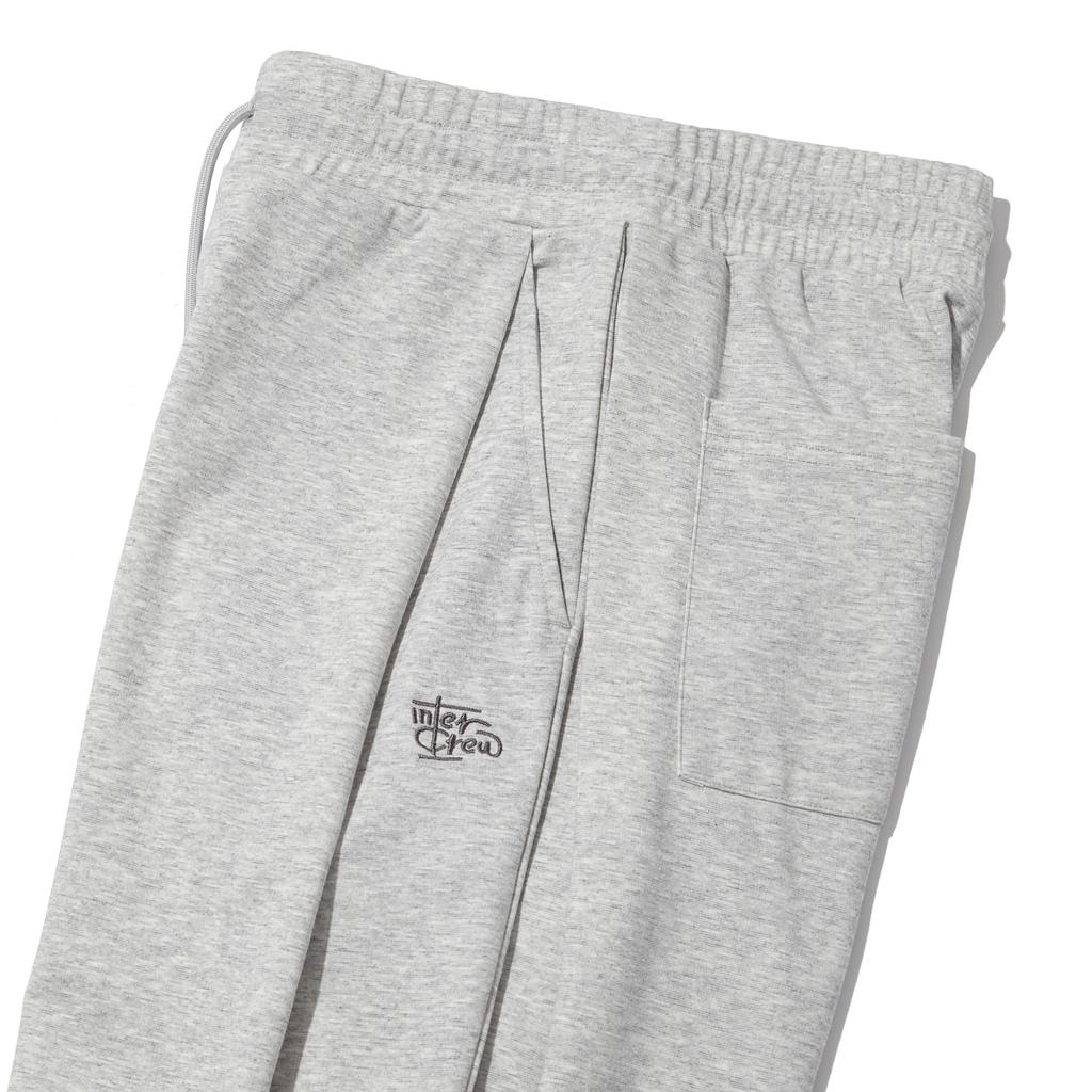 INTERCREW One-Pleat Wide Training M Grey Ita2Rl01Amg