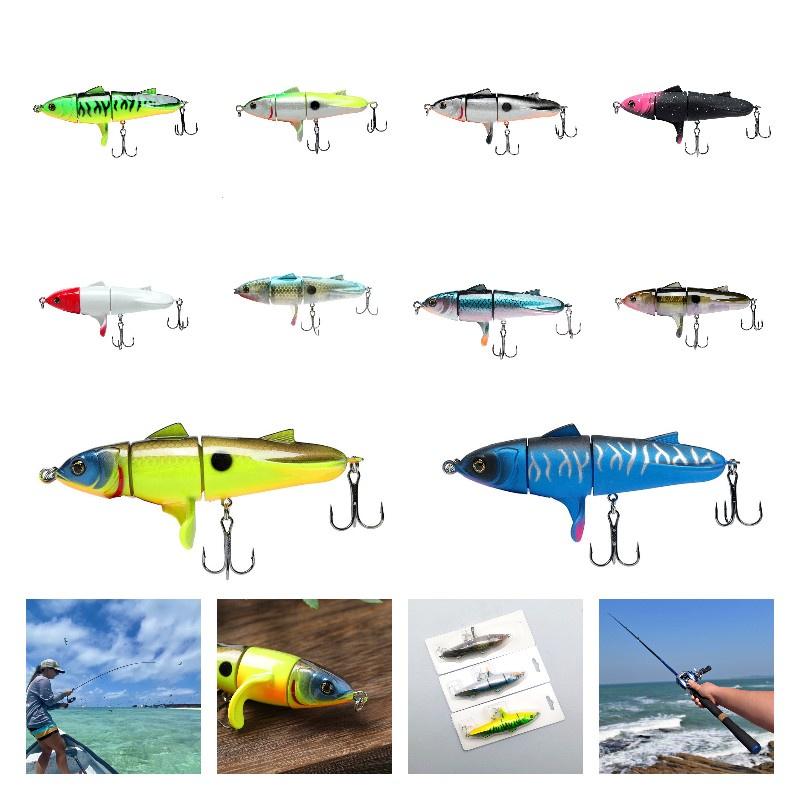 Bionic Ternary Lure Form Hard Bait Double Hook Fish Shape Abs Decoy Gear Fishing