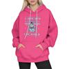 Women's Fashion Long-Sleeve Pullover Hoodie with Fun Movie-Inspired Prints