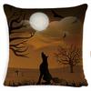 Pillow Case Holiday Party Halloween Horror Bat Office Pillow Case Car Waist Support Cushion Lumbar Pillow