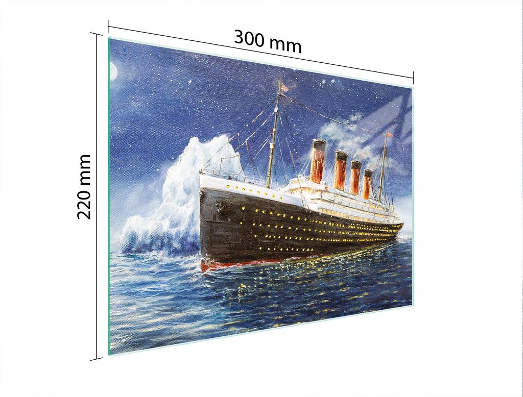 SZKLANA DESKA DO KROEJNIA 30x22 TITANIC