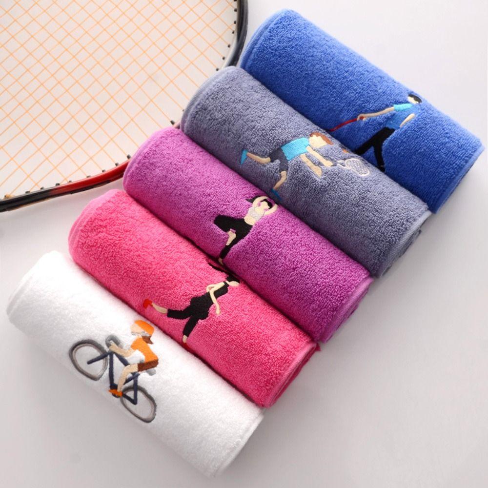 Quick Drying Yoga Towel Solid Color Sports Towel High Quality Cotton Towel  Outdoor Camping