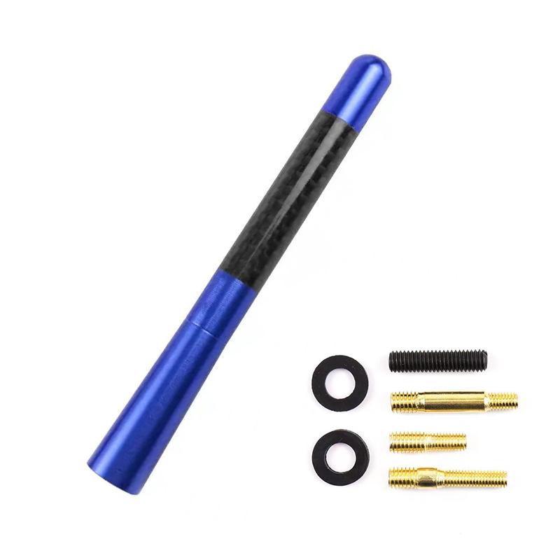 3.5cm 8cm 12cm High Quality Momo Black Carbon Car Roof AM/FM Radio Aerial Decorative Antenna Universal for Most Vehicle Auto