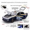 Spray 1/24 Porsche Panamera Supercar Model with Sound Light Collection Miniature Voiture Diecast Toy Vehicle Children Boy Gift Hobby