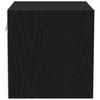 LED Wall Mounted Nightstand Black 30 x 28.5 x 30 cm