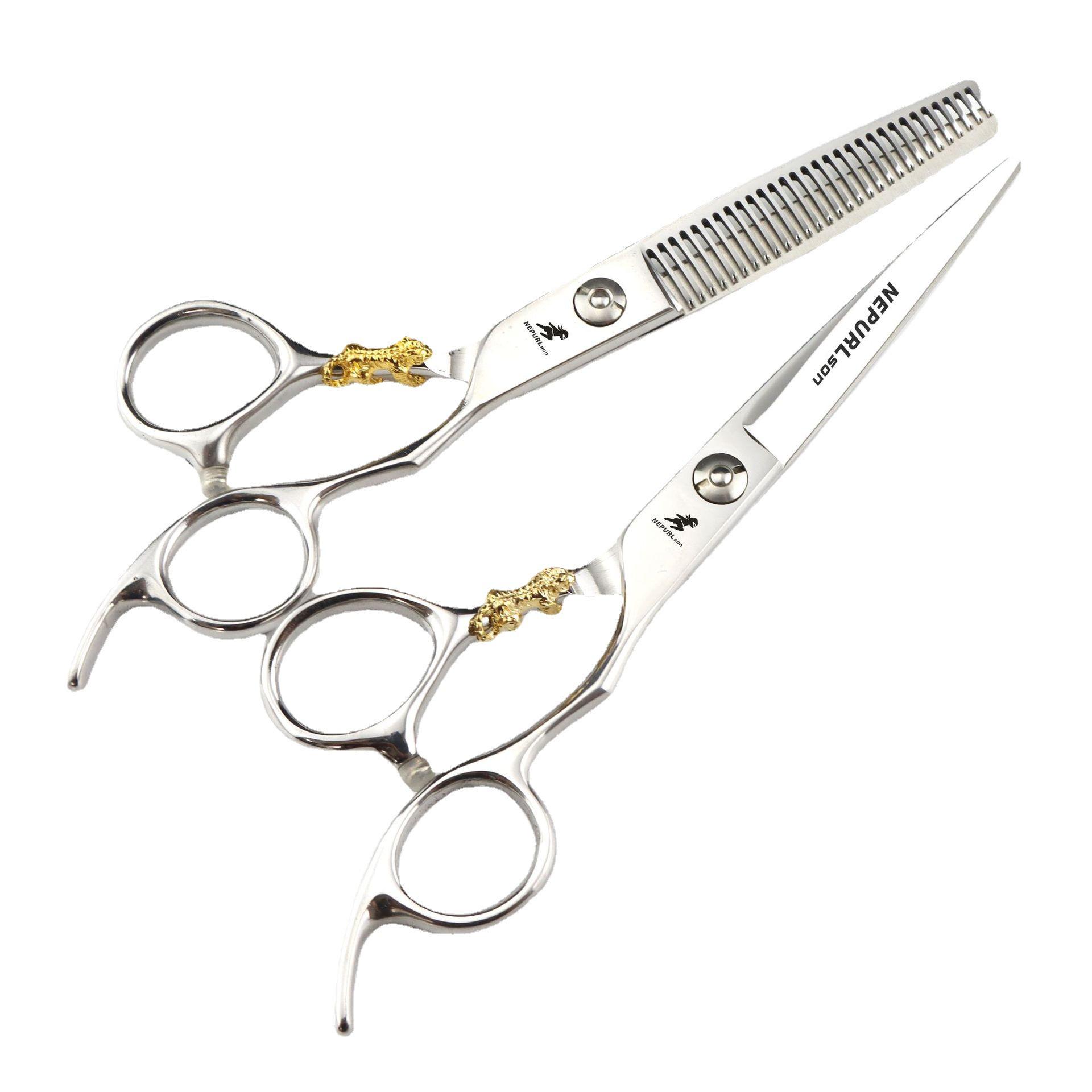 6.0 Napsen Tiger Pattern Hairdressing Thinning Shears 6.0 inch Thinning Shears