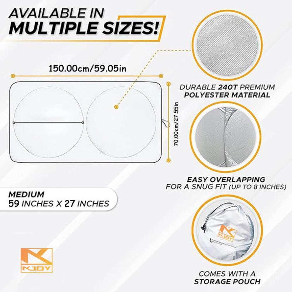 Car Window Sunshade Cover Sun Shade Windshield Visor Protector Windscreen Folding Auto UV Protection Curtain Styling Accessories