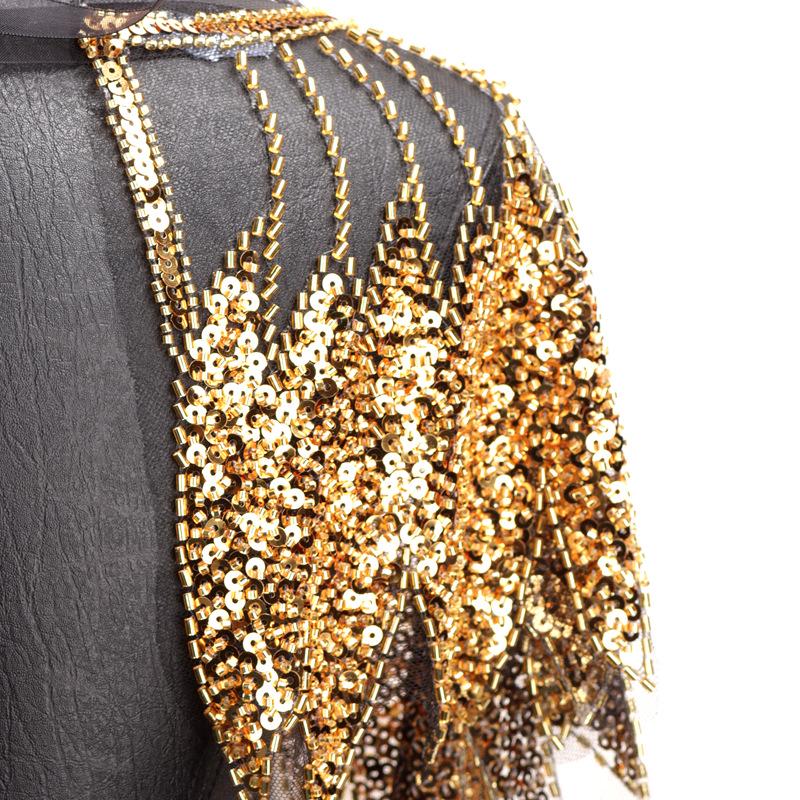Sequin Feather Bridal Shawl: Fashionable Wedding & Dance Accessory