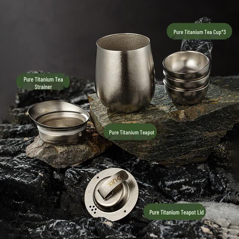 Xinke Pure Titanium Tea Infuser Insulated Travel Set