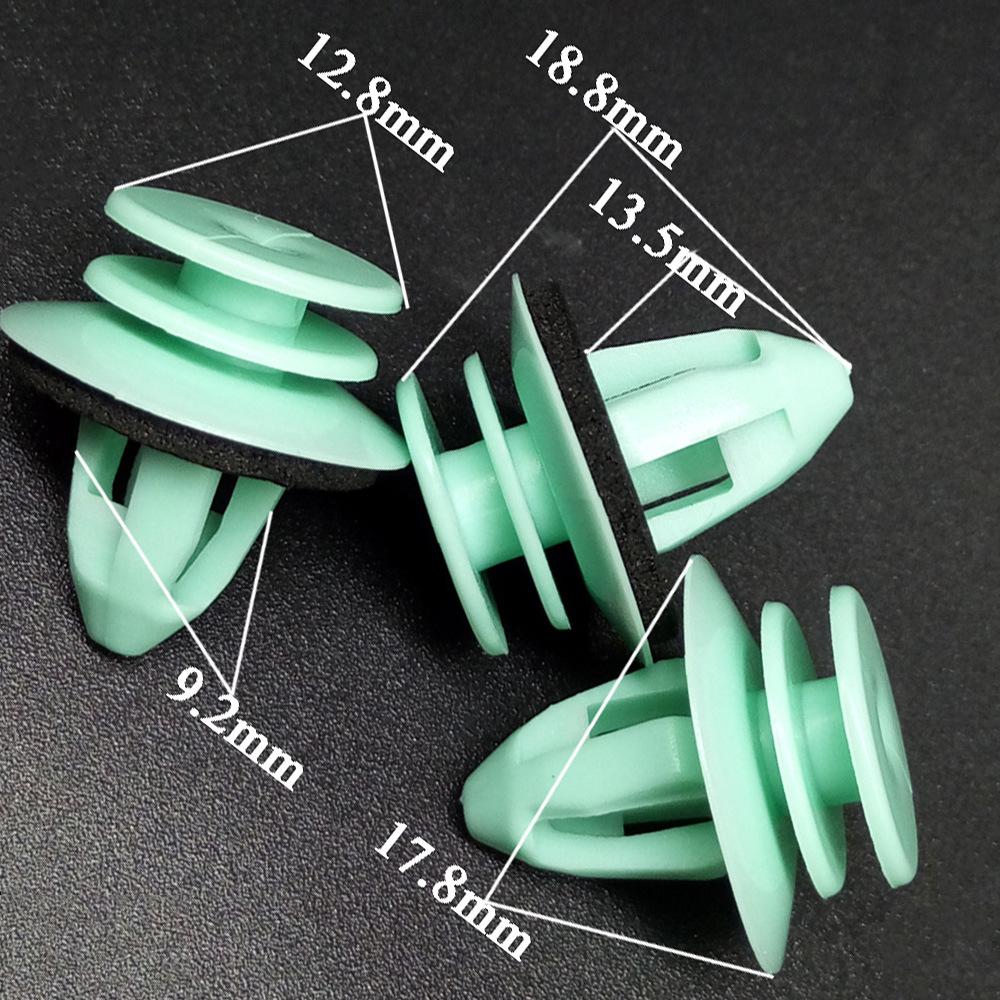 50pcs Green Door Panel Clips for BMW 3, 5, 7, X Series