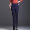 Slim Solid Color Thin Type Women Pants High Waist Stretchy Pencil Pants for Daily Wear