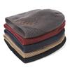 WTEMPO Solid Color Inner Fleece Caps Men Autumn and Winter Elastic Knitted Pile Caps Outdoor Sports Cycling Cold-proof Ear-protecting Thick Hats